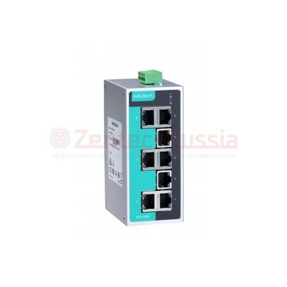 MOXA EDS-208A-T промышленный неуправляемый Ethernet коммутатор, 8 портов 10/100 BaseT(X) (разъем RJ45)
