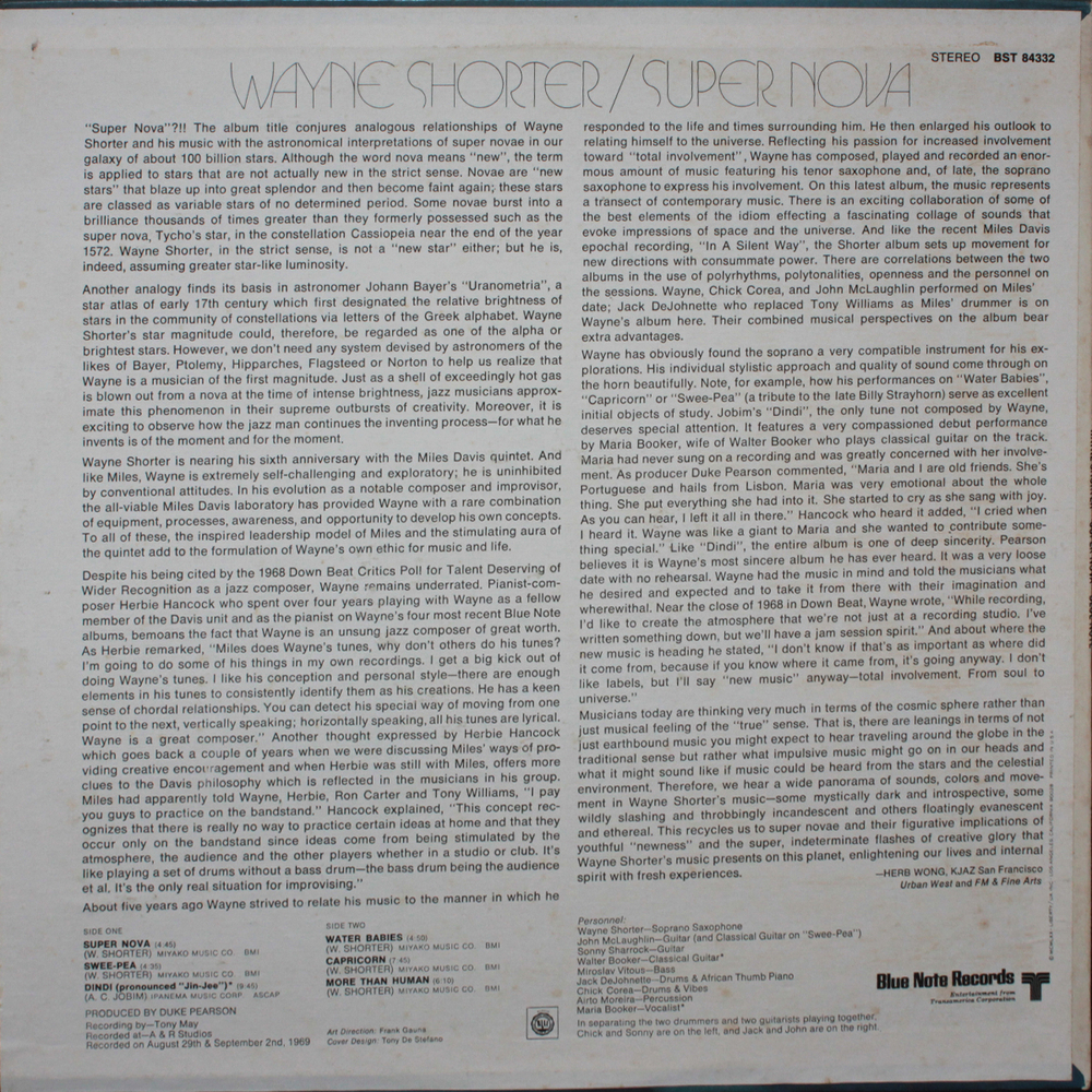 Wayne Shorter / Super Nova (LP)