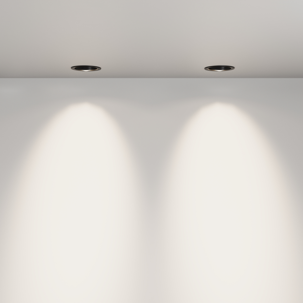 Встраиваемый светодиодный светильник Maytoni Lens DL105-12W4K-B