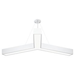 Светильник LED ЭРА Geometria SPO-144-W-40K-066 Igrek 66Вт 4000К 5000Лм IP40 1200*80 белый подвесной драйвер внутри