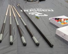 Бильярдный стол для пула "Rasson Acurra" 9 футов (коричневый, сланец 25 мм) в комплекте с плитой, аксессуары и сукно