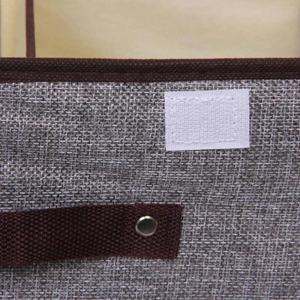 Короб - органайзер складной стеллажный для хранения вещей «ДОМания», цвет серый, два отделения, 36*25*16см (лейбл)