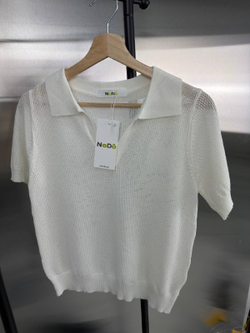 Футболка-поло женская артикул 9610 цвет "молочный"