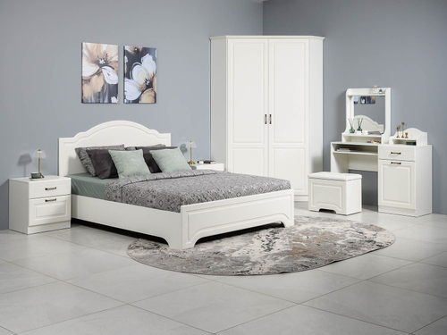 Спальня Ливерпуль 1 Белый/Ясень ваниль