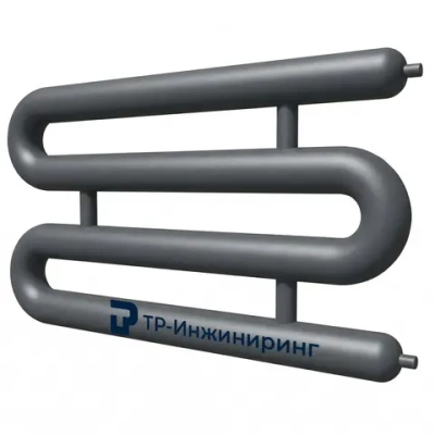 Регистр отопления РЗЭ-4x159x4,0-11000 четырёхрядный змеевиковый с эллиптическими заглушками