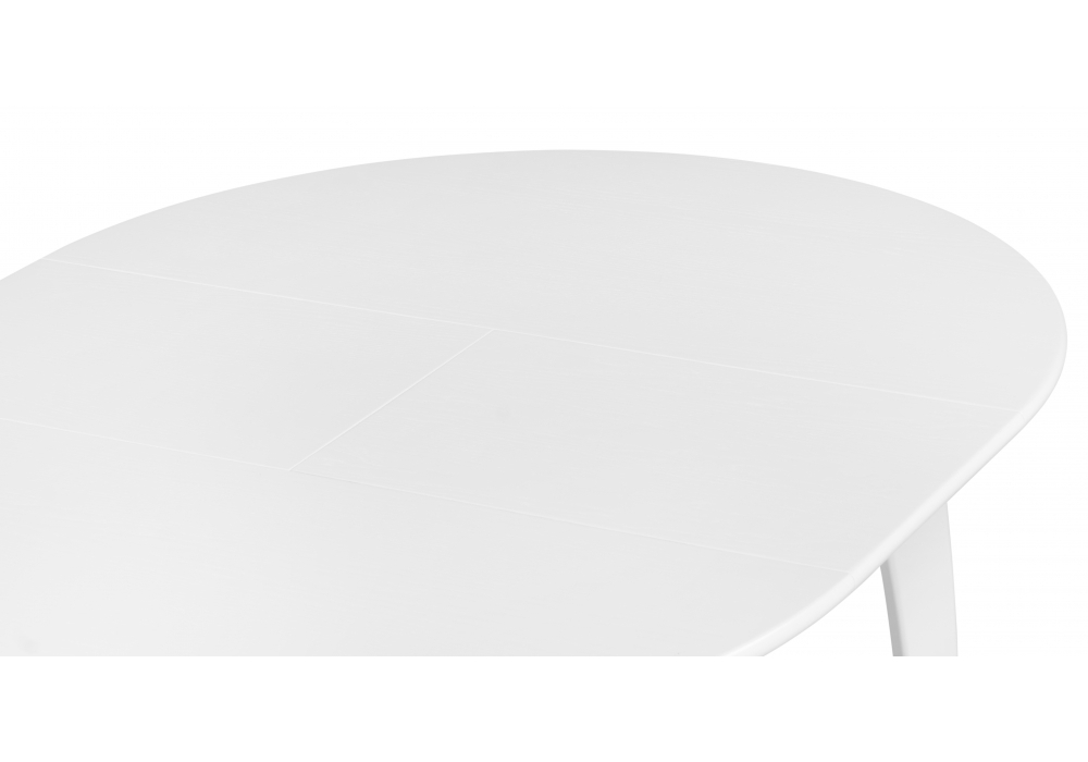 Стол деревянный Woodville Распи круглый 90(120)х90х76 белый