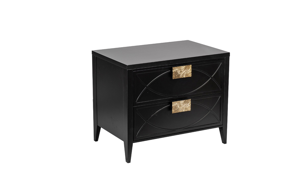 Тумба прикроватная Garda Decor 98BP-GD02TUMB-CHERN