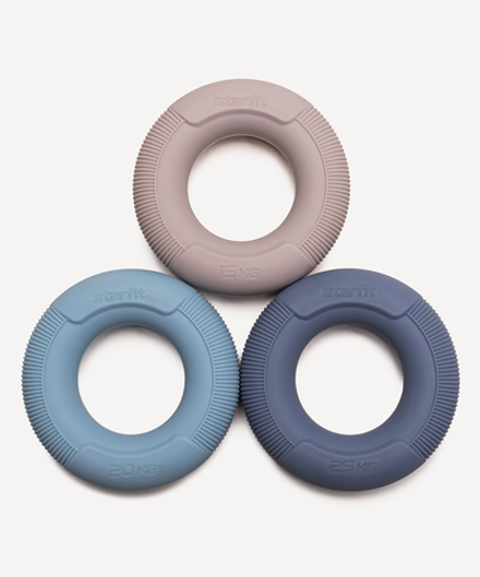 Эспандеры кистевые ES-406 Кольцо, 15, 20, 25 кг, силикагель, 3 шт