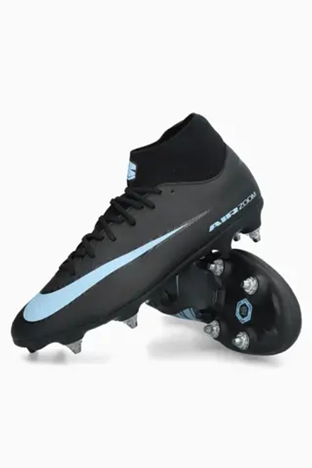 Бутсы Nike Zoom Mercurial Superfly 10 Academy SG-Pro AC - черный
