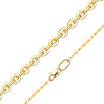 Цепь из лимонного золота (плетение «Якорное бриллиантовое»)