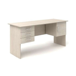 Стол рабочий с 2 тумбами (ящики и дверь) КАНЦ