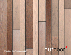 Террасная доска ДПК Outdoor 3D 120*25*4000 мм. STORM BROWN коричневая микс