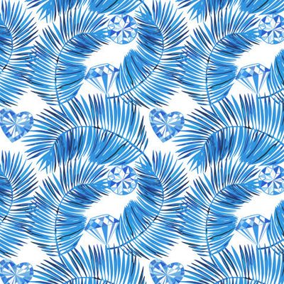 Пальмовые листья с кристалами