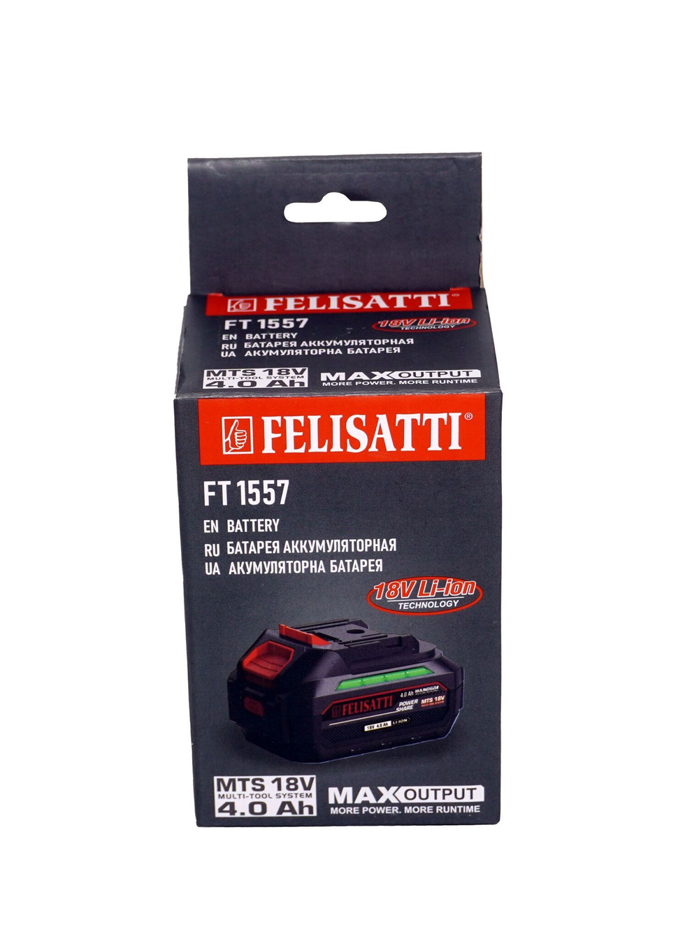 Аккумуляторная батарея Felisatti FT1557 (20В, 4 Ач, Li-Ion)