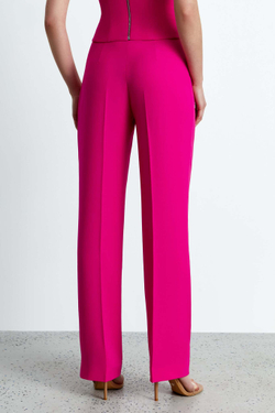 Брюки прямого кроя из крепа