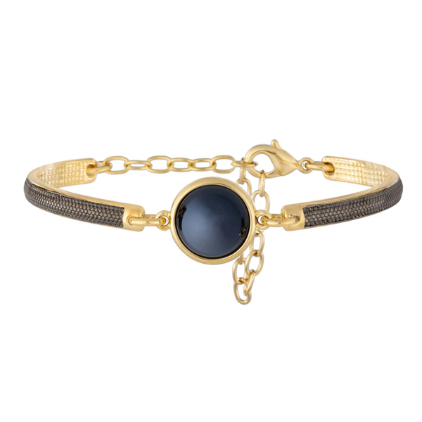 Браслет классический Possebon Pearl Black Agate C1363.4 BW/G
