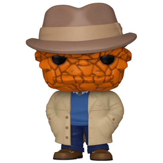 Фигурка Funko POP! Bobble Marvel Fantastic Four FF The Thing (Trench Coat) (Exc) (1524) 84911 / Фигурка Фанко ПОП! по мотивам фильма "Фантастическая четвёрка: Первые шаги", Существо