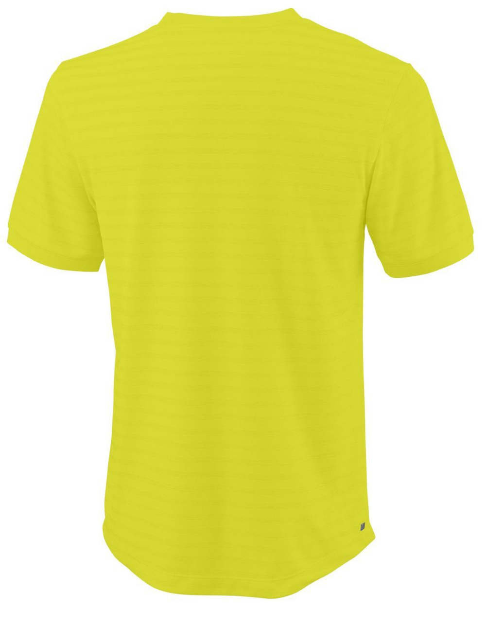 Мужская теннисная футболка Wilson Stripe Crew - sulphur spring