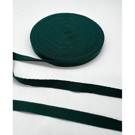 Киперная лента 100% хлопок 10мм цвет изумруд 034