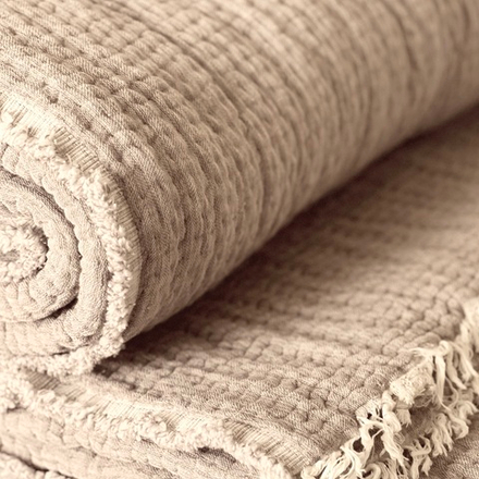 Покрывало Karven муслин 9 слойный бежевый 220*240 см