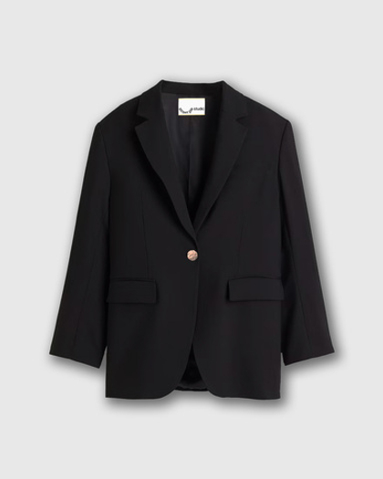 Женский жакет из шерсти Черный