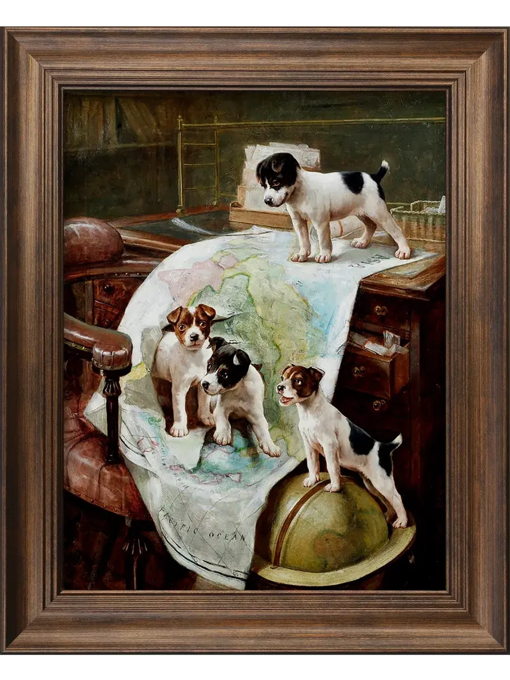 Картина интерьерная на холсте в раме 25*31 см