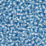 Японский бисер TOHO Round 15/0 (№33), с внутренним серебрением, прозрачный