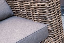 "Палермо" лаунж-зона из искусственного ротанга, цвет соломенный