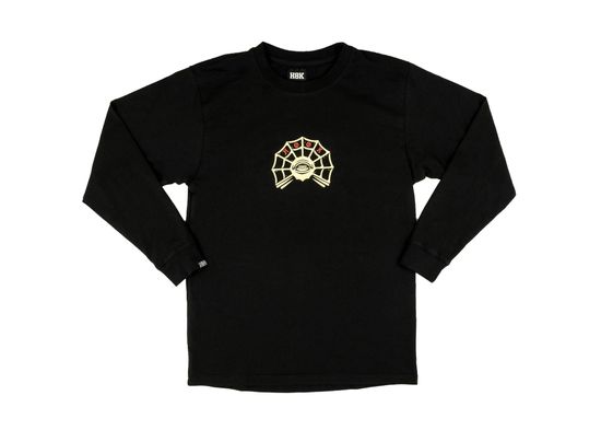 Лонгслив HOOK Паук черный