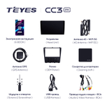 Teyes CC3 2K 9"для Lexus IS200, Toyota Altezza 1998-2005