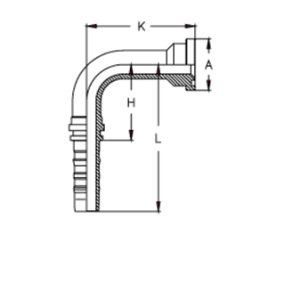 Фитинг DN 32 SFL 1.1/2 60.4 (90) CS (удлинен. К=130)