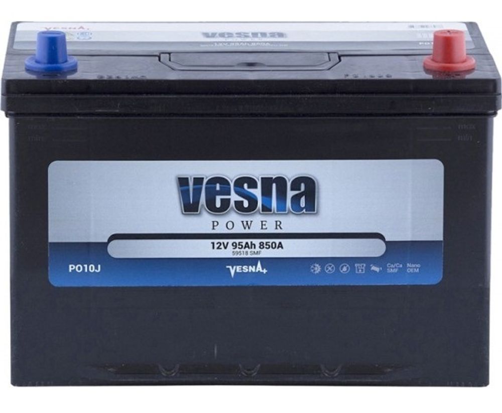 VESNA POWER JIS 6CT- 95 ( 415395 / 415295 ) аккумулятор