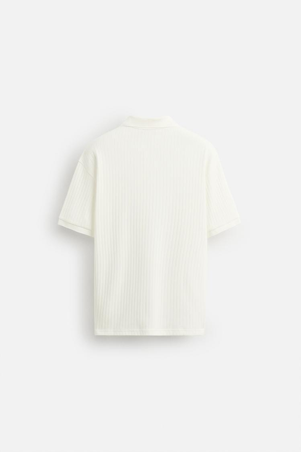 ZARA ПОЛО В РУБЧИК, ЭКРЮ