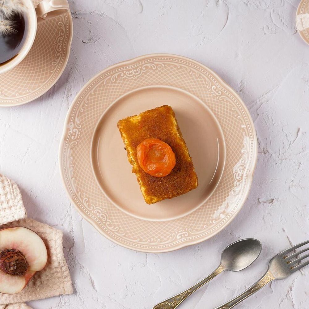 Тарелка d 21 см h2,5 см Aristocrat Peach Tea Noble [6]