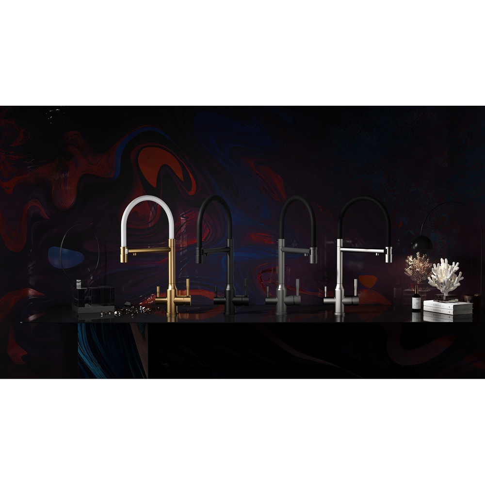 Смеситель для кухни с подключением фильтра Raglo R81.63.03, золотой сатин