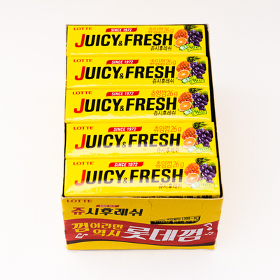 Резинка жевательная фруктовая 26 г Juicy&Fresh Lotte