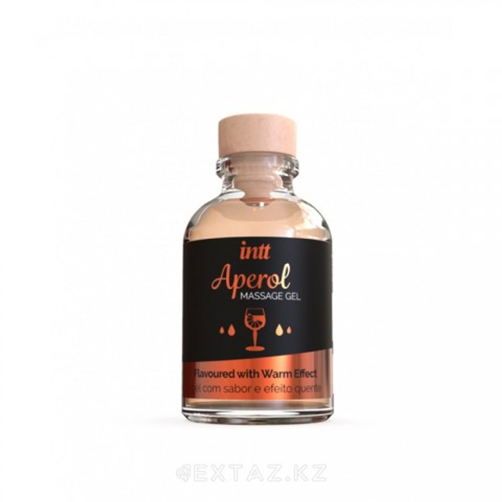 Intt Aperol Massage Gel - Съедобный гель для интимного массажа, 30 мл (Апероль)