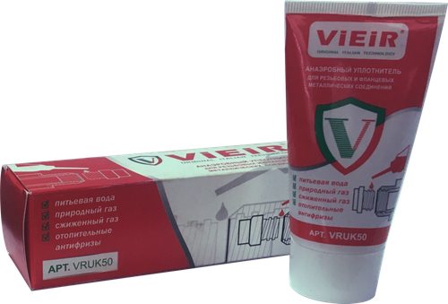 Клей для резьб. соединений  КРАСНЫЙ  50г.  ViEiR  (33/1шт)