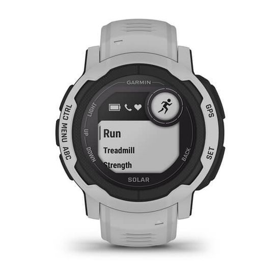 Спортивные прочные часы Garmin Instinct 2, Solar, Mist Gray, 010-02627-01