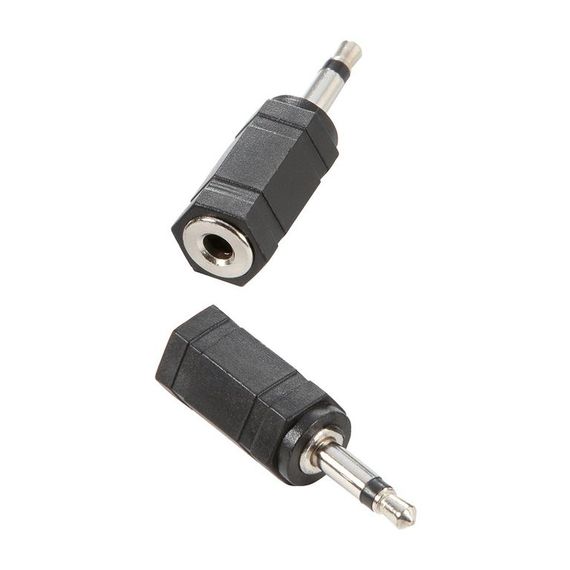 Adam Hall 7555 - адаптер TRS 3.5 mm stereo (F) - TRS 3.5 mm mono (M), черный