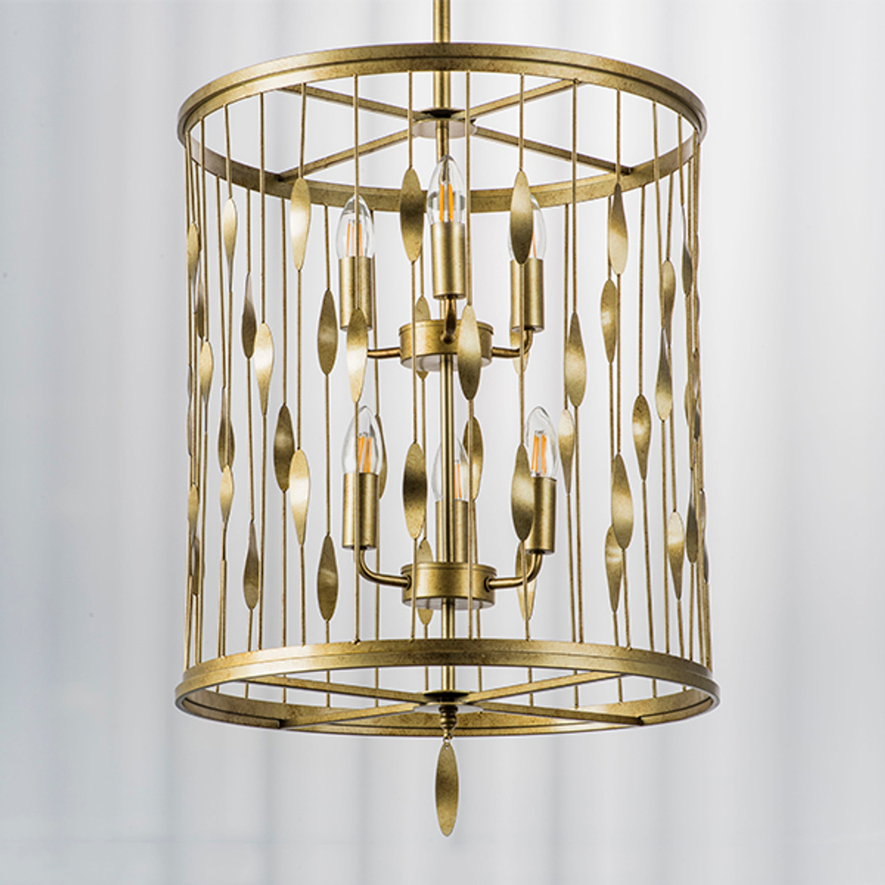 725163 Люстра FIRENZE 6х40W E14 ЗОЛОТО