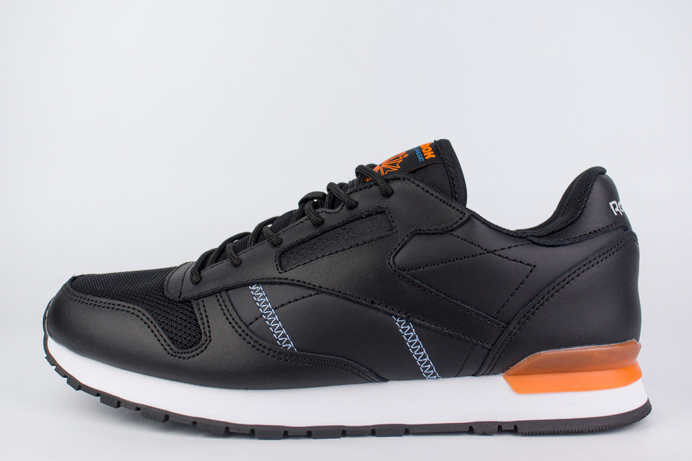 Кроссовки Reebok Classic Leather Black / Orange