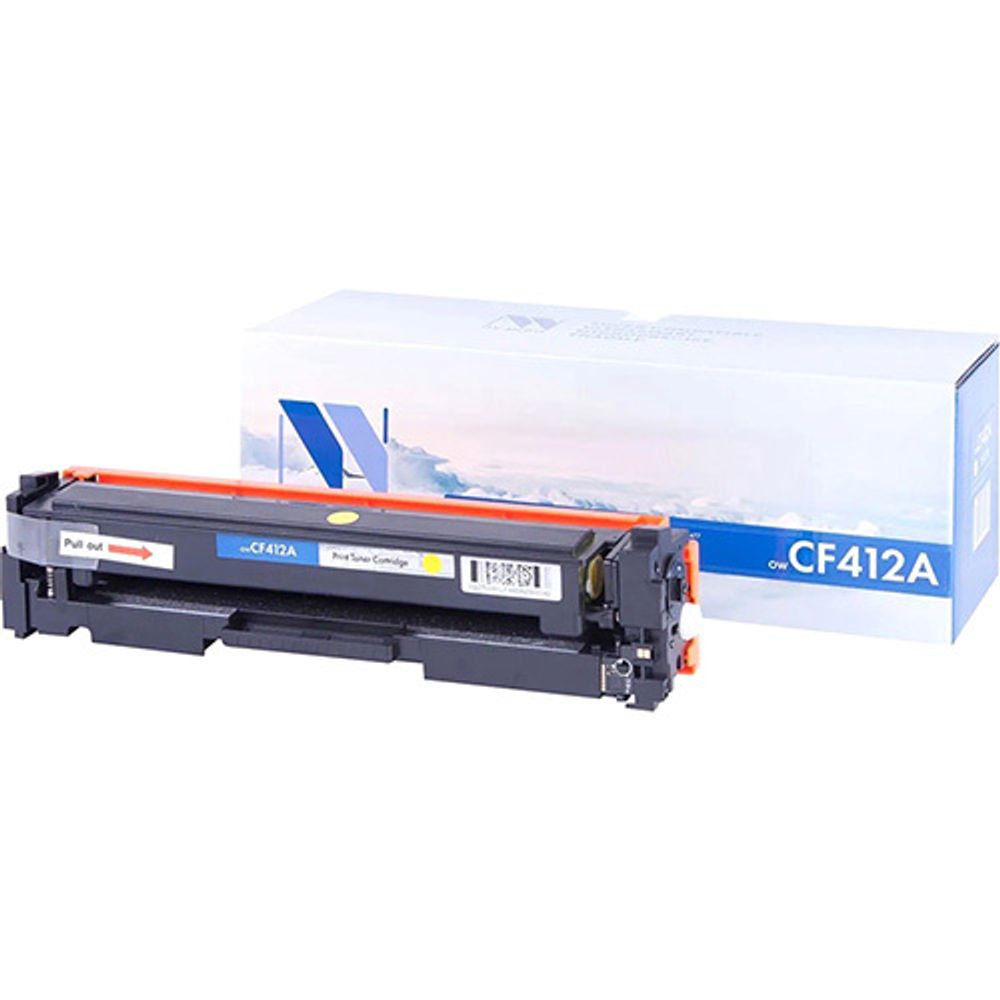 NV Print CF412A Картридж для HP Laser Jet Pro M477fdn/M477fdw/M477fnw/M452dn/M452nw, Yellow, 2 300 к