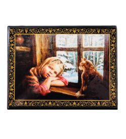 Народные промыслы ШК-11/13-H Шкатулка в технике декупаж (8х10х4)