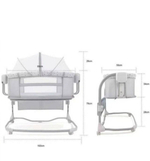 Електрическая приставная кроватка с маятником