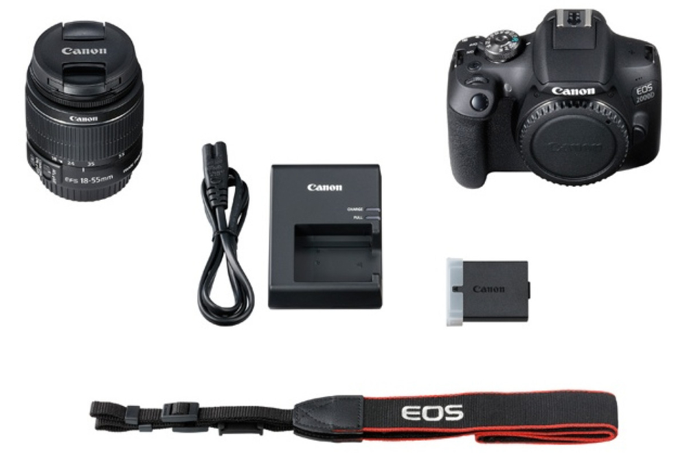 Зеркальный фотоаппарат Canon EOS 2000D EF-S 18-55 IS II KIT
