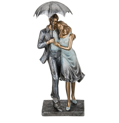 Статуэтка «Пара в обнимку под зонтом» «Lefard»