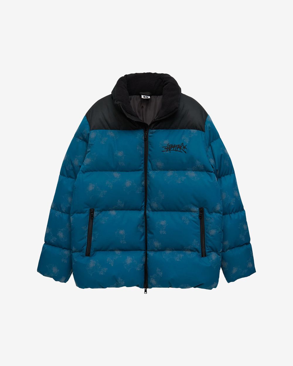 Пуховик Anteater Downjacket RF Print Corsair сине-зеленый