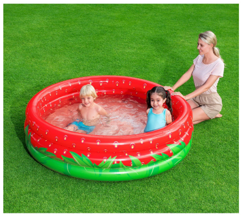 Бассейн надувной Bestway Sweet Strawberry, 168×168×38 см, 51145