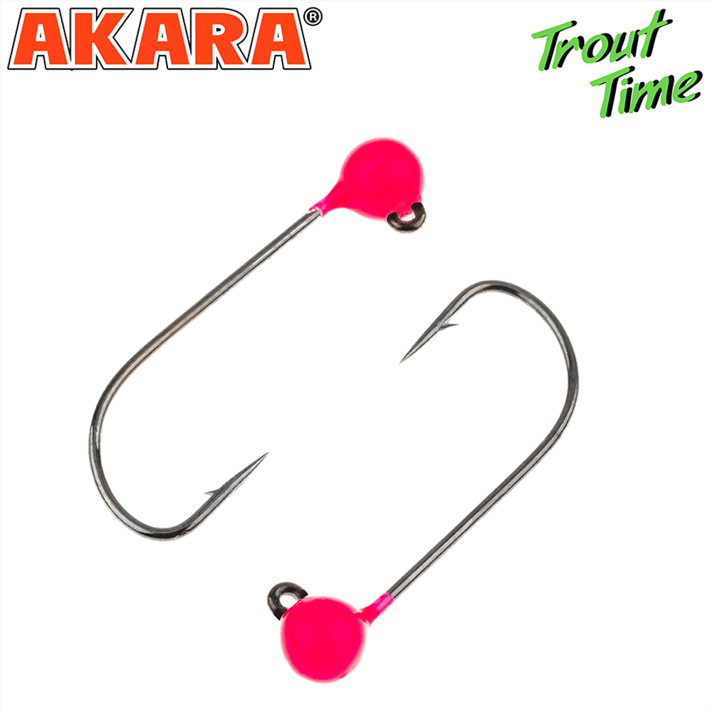 Джиг. Akara Trout Time Шар вольфрам 1,0 г. 4,6 мм. кр. № 4 Pink (3шт)